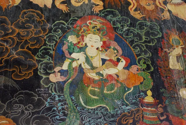 Murals in Drepung Monastery